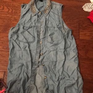 Denim top